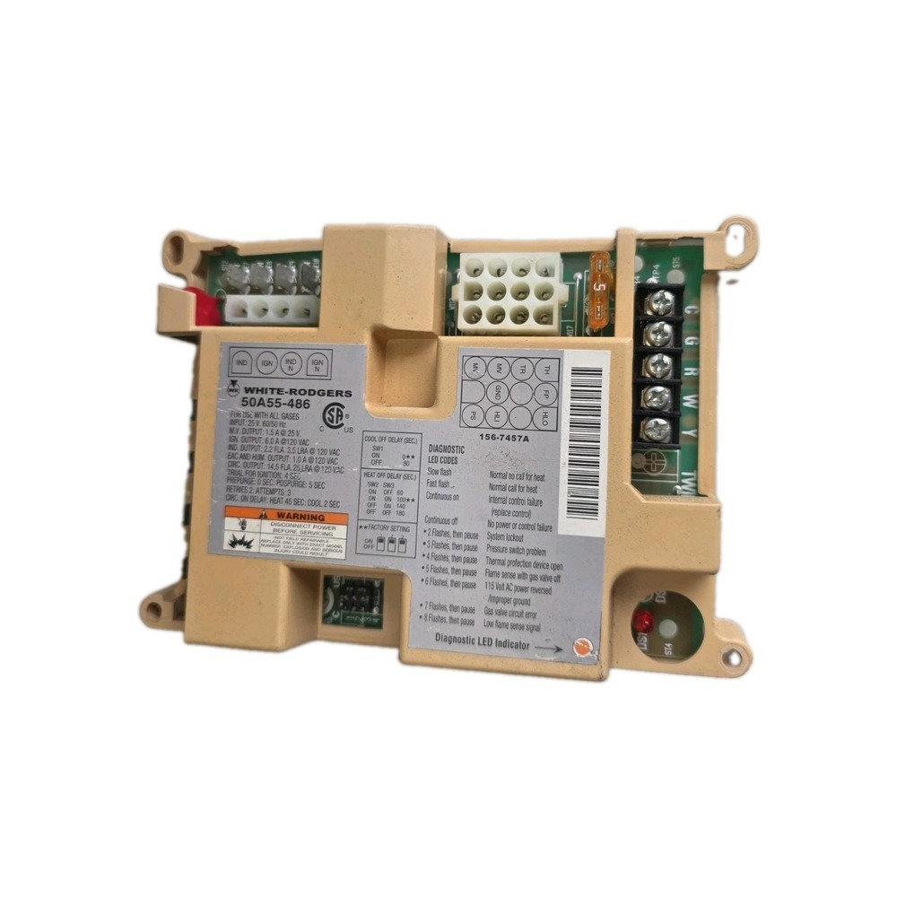 White-Rodgers 50A55-486 Furnace Control Board 156-7457A
